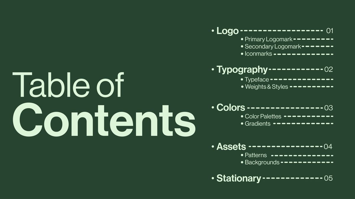 Table of Contents